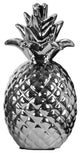Ceramic Pineapple Figurine with Pimpled Accents, Silver