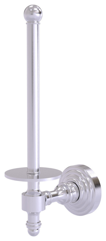 Retro Wave Upright Toilet Tissue Holder, Satin Chrome