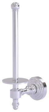 Retro Wave Upright Toilet Tissue Holder, Satin Chrome