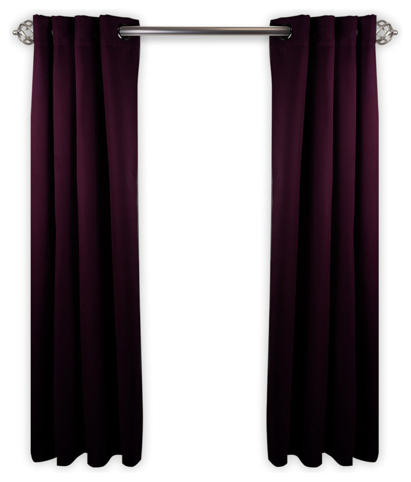 Heavy Duty Drapery Single Panel, Purple, 150"x96"