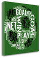 "Soccer - Green" By Jim Baldwin, Giclee Print on Gallery Wrap Canvas