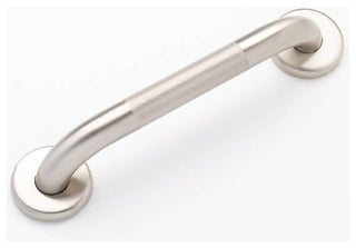 1.25" Brushed Nickel Grab Bar, 24", Knurled