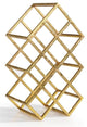 Danya B Sparkling Gold 9-Bottle Wine Rack