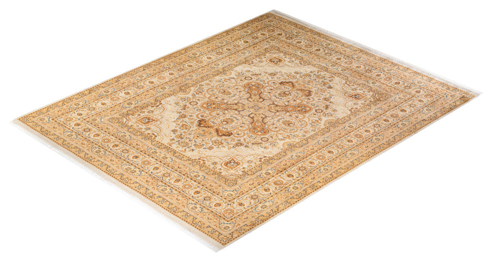 Momauk One-of-a-Kind Hand-Knotted Area Rug Ivory, 8'2"x10'3"