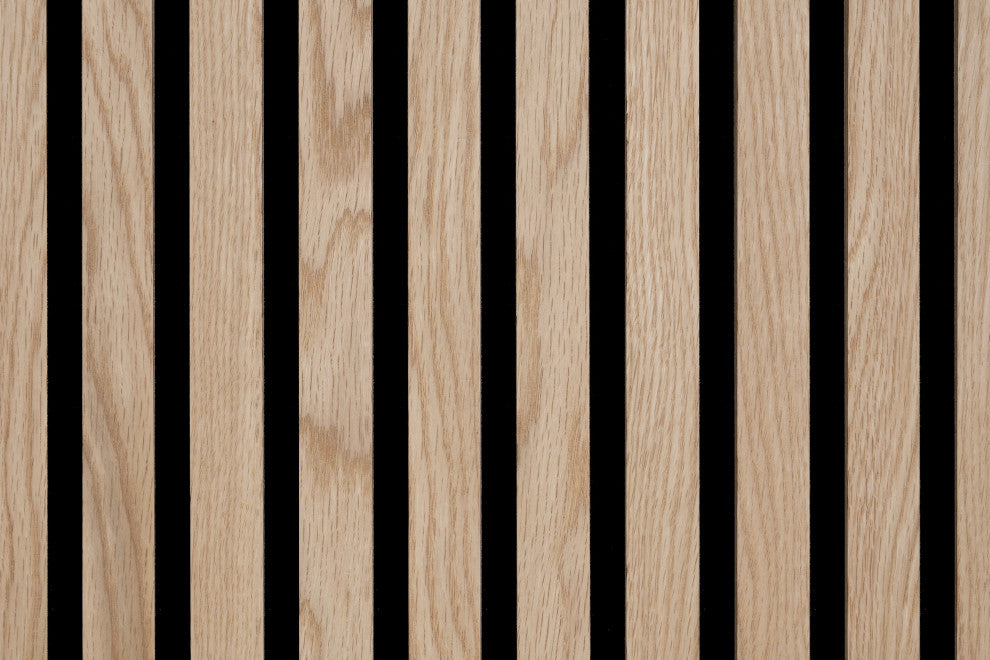 Acoustic Wood Panels, Set of 2 Slat Wall Panels - Oslo