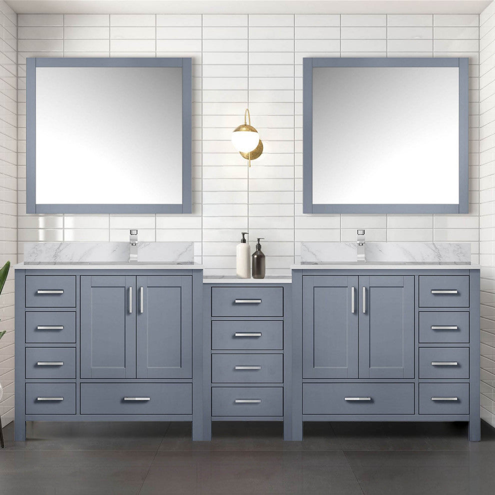 Lexora Coraline Double Bath Vanity Dark Gray 92 Vanity With Countertop