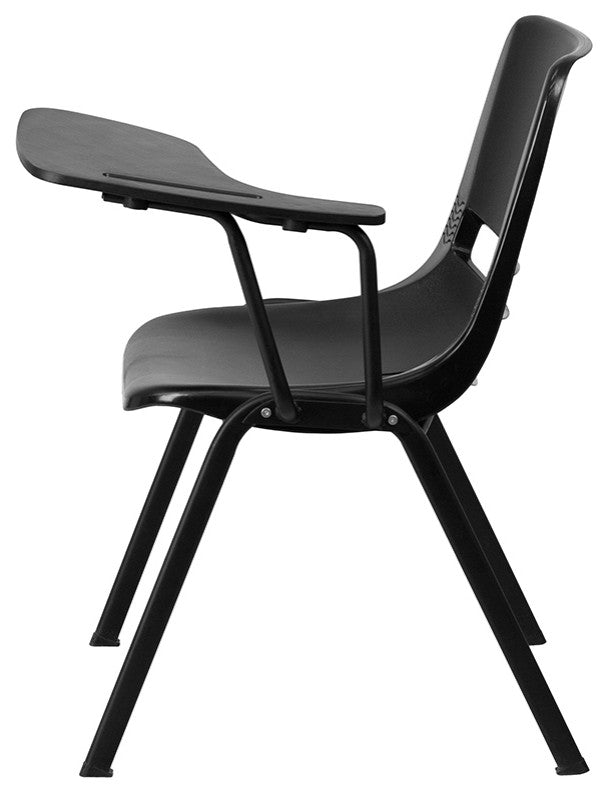 Stationary Tablet Arm Chair RUT-EO1-BK-LTAB-GG