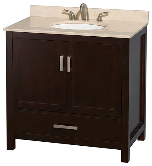 Wyndham WCS141436SESIVUNOMED Espresso 36 Inch Single Bath Vanity