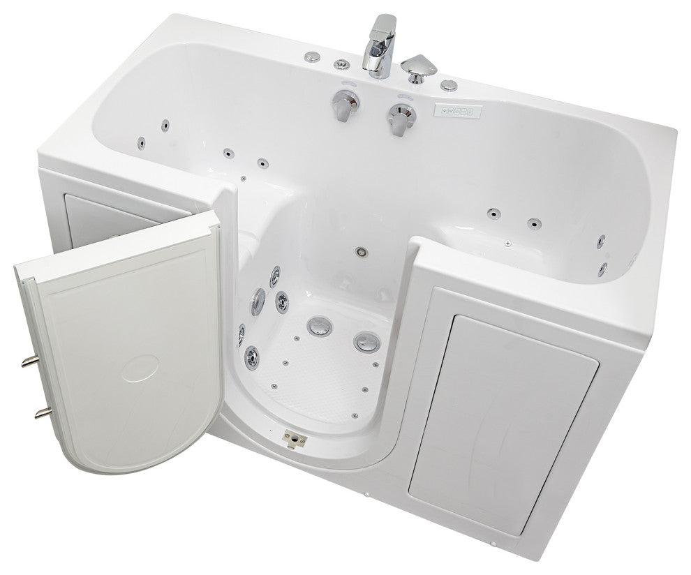 Ella Tub4Two 32"x60" Hydro+Air Massage+Foot Massage Acrylic Two Seat Walk, Tub
