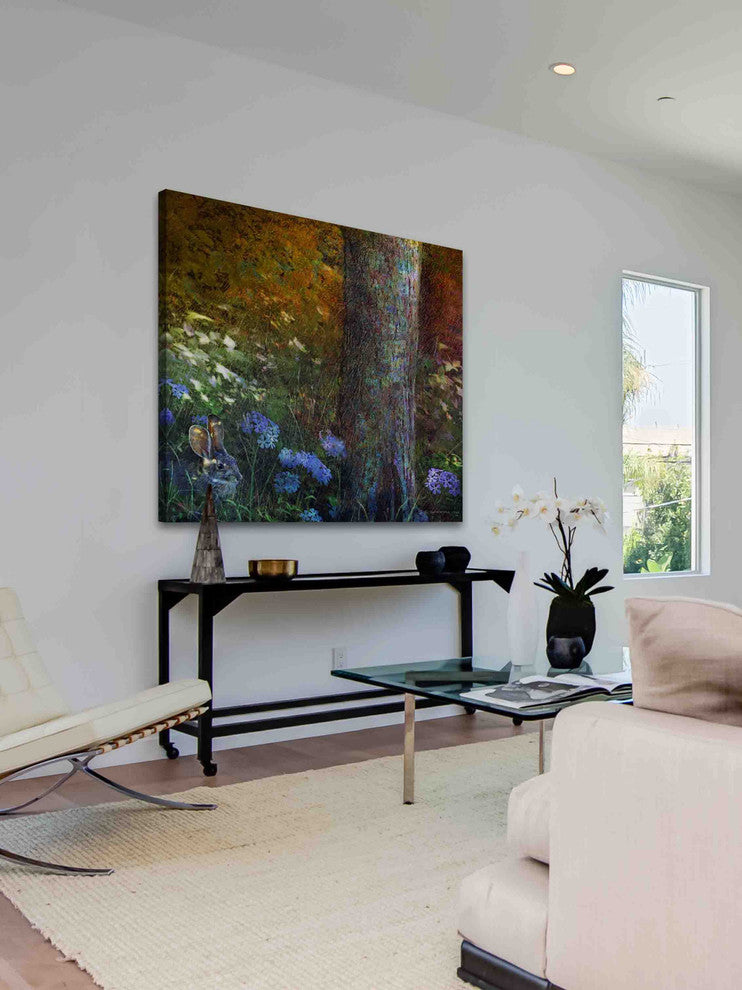 "Forest Bunny" Painting Print on Canvas by Chris Vest