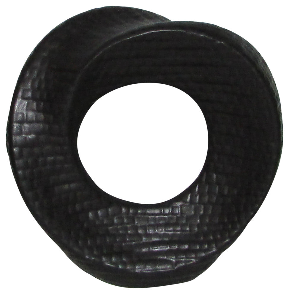 8" Textured Table Top Deco, Black