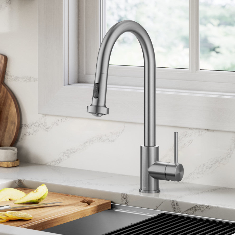 Bolden 2-Function Pull-Down 1-Handle Kitchen Faucet, Spot-Free Stainless Steel