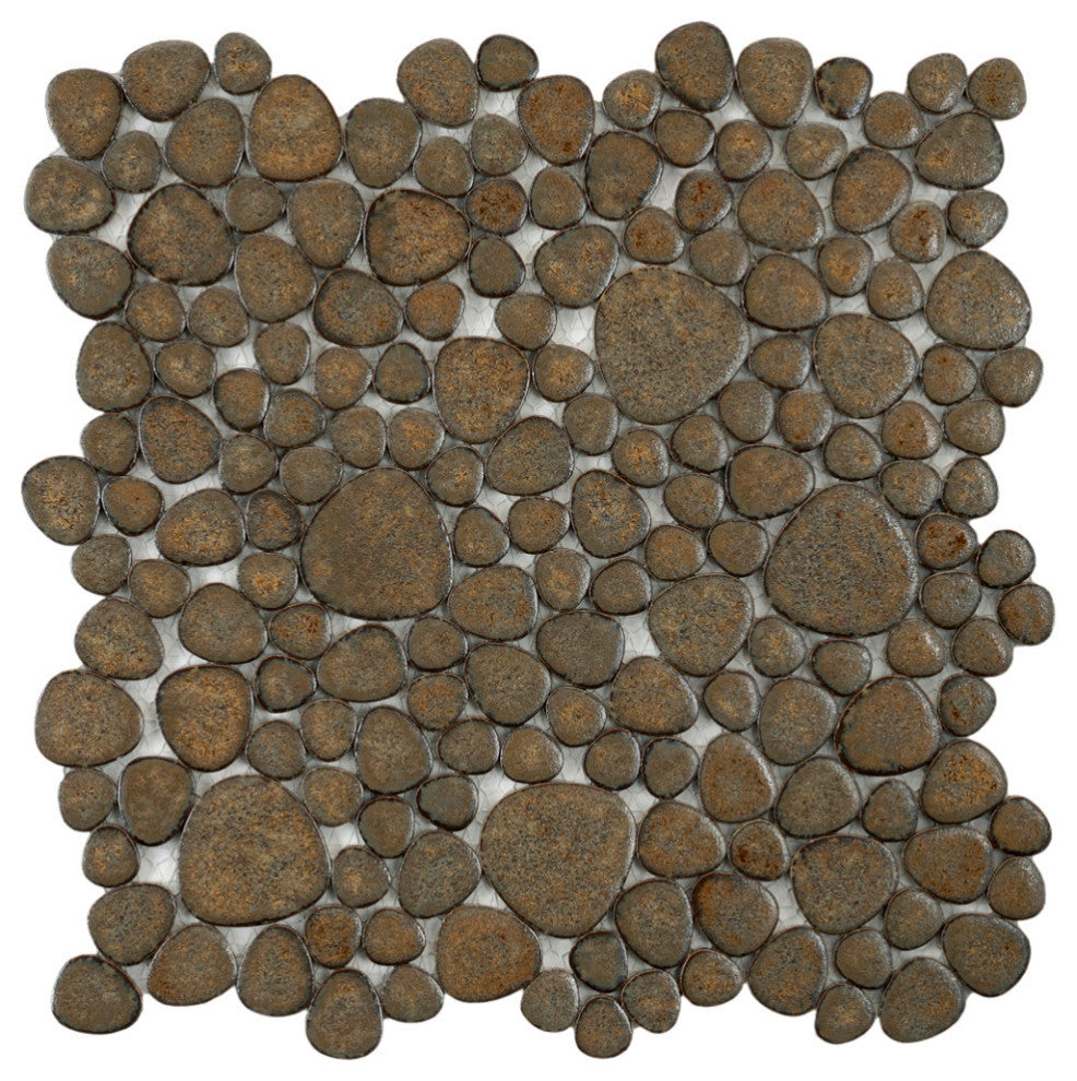 Pebble Brownstone Porcelain Floor and Wall Tile