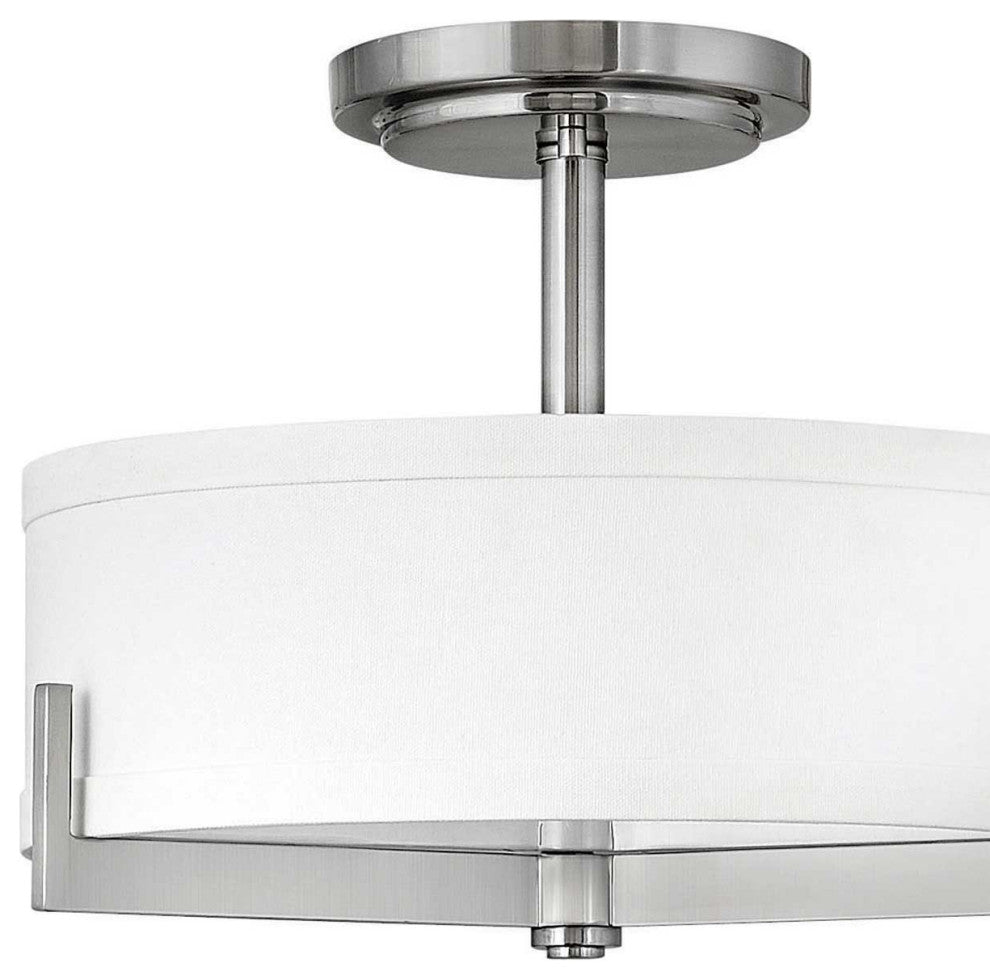 Hinkley Hayes Medium Semi-Flush Mount, Brushed Nickel
