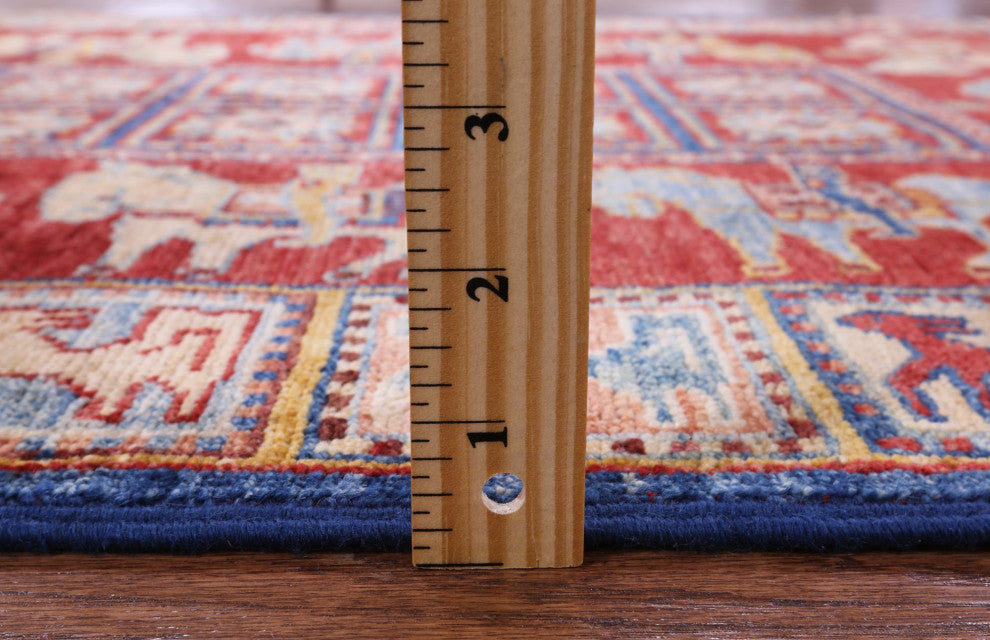 Antiqued Pazyryk Historical Design Hand Knotted Rug 2' 7" X 4' 1" Q10882