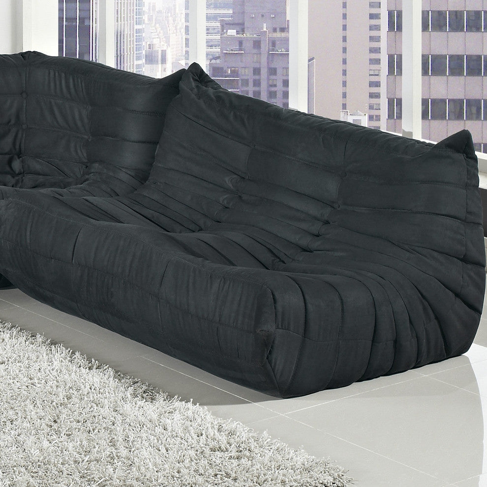 Waverunner Loveseat in Black
