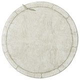 Bamboo Leaf Machine Washable Rug