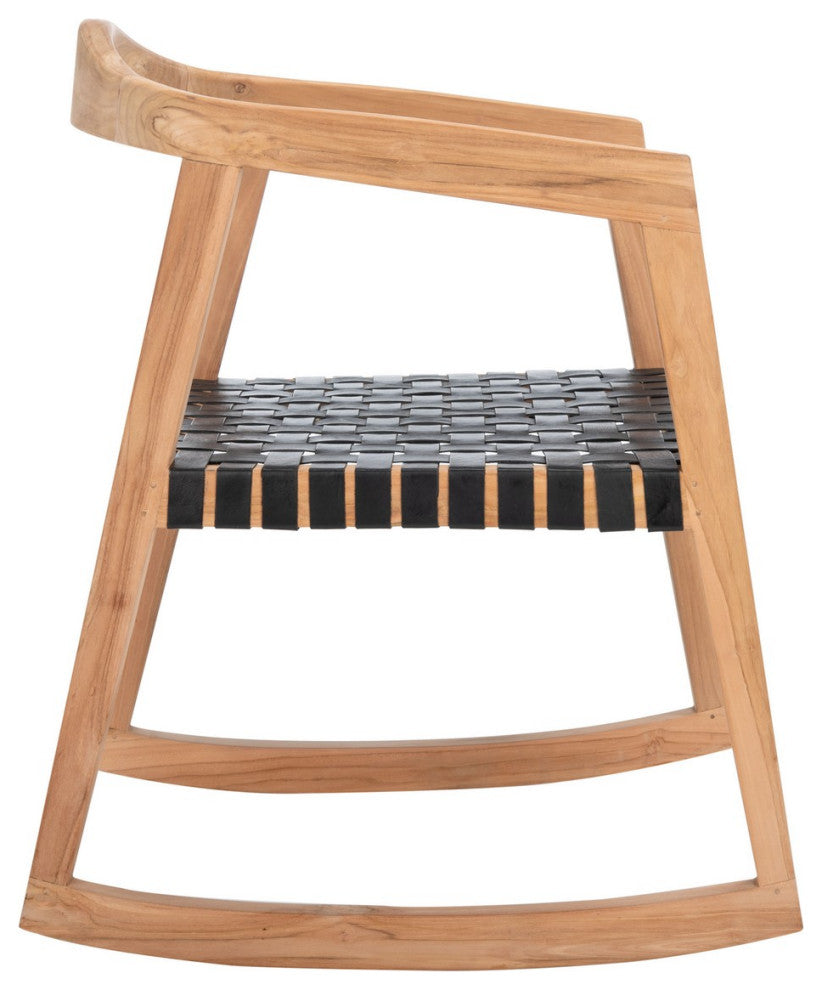Safavieh Willa Rocking Dining Chair, Black/Natural