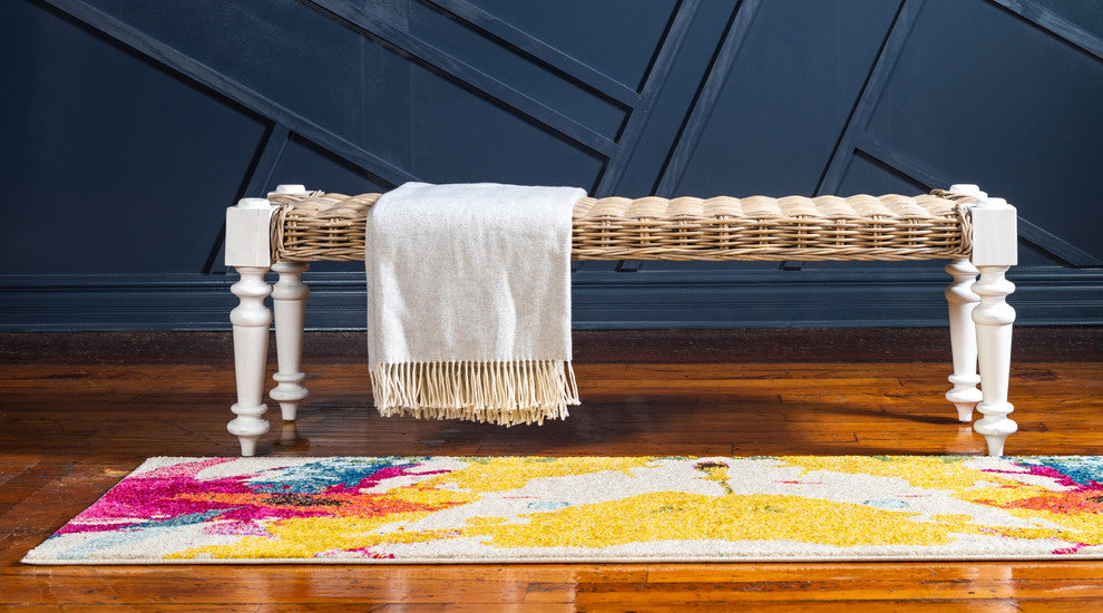 Rug Unique Loom Estrella Beige Runner 2' 7 x 10' 0