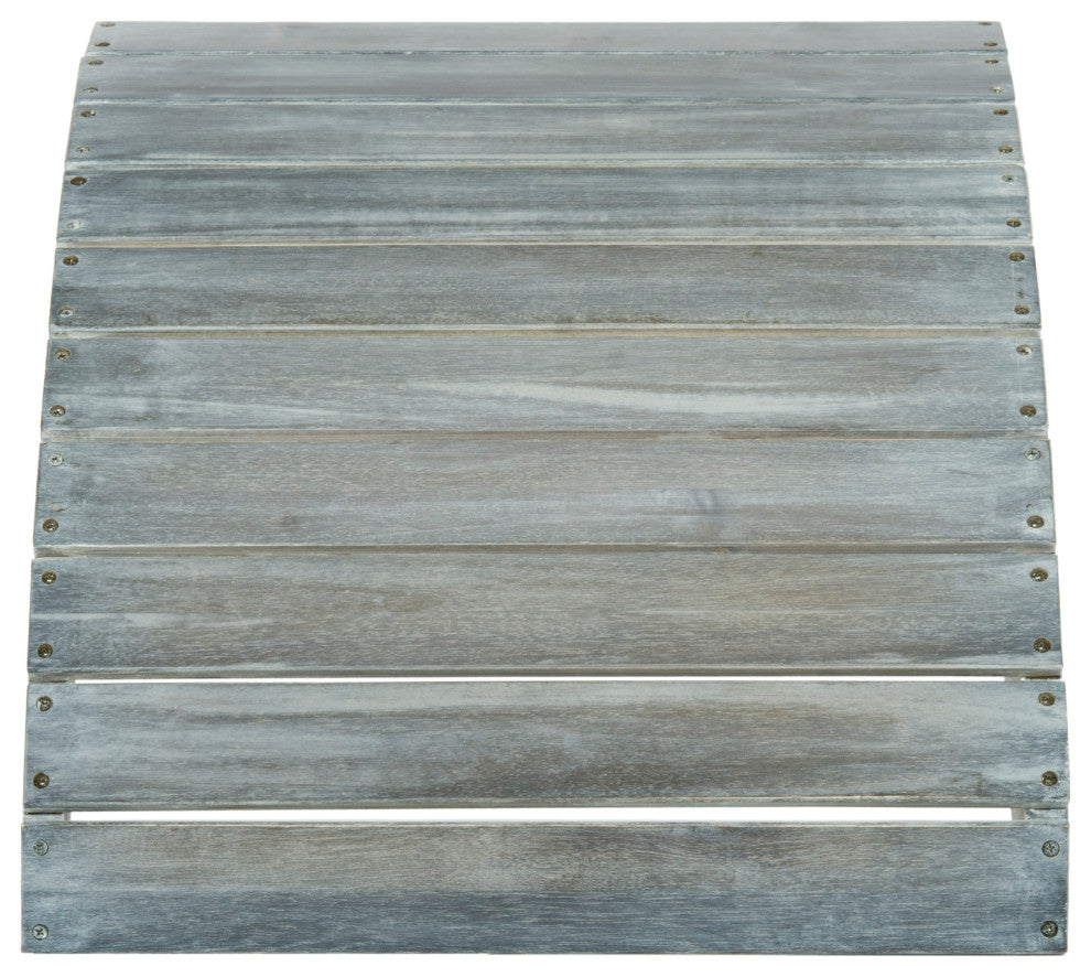 Safavieh Mopani Outdoor Ottoman, Ash Gray
