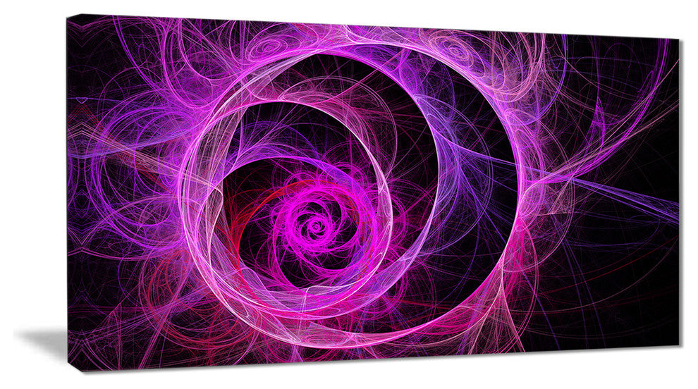 "Exotic Pink Flower" Floral Digital Art Canvas Print