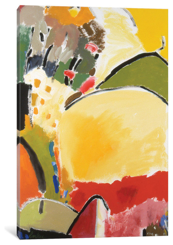 "Yellow Hill" by Kim Parker, 18x12x1.5