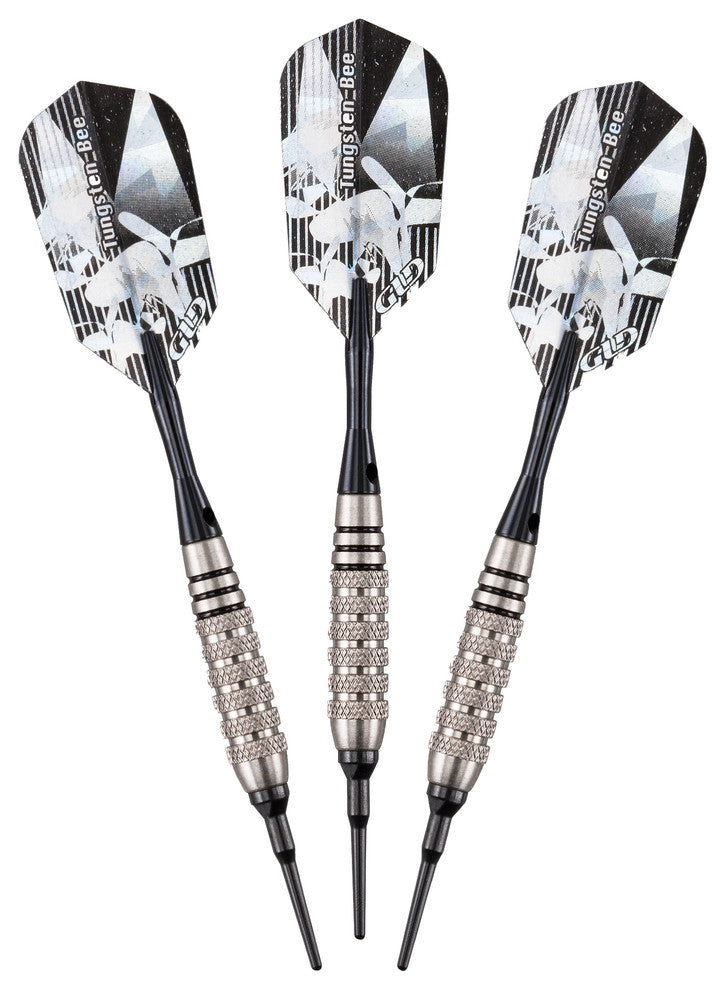 Tungsten Bee Soft Tip Darts, Knurled Barrel, 18 Grams