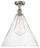 Innovations 516-1C-SN-GBC-164-LED 1 Light Semi-Flush Mount, Brushed Satin Nickel