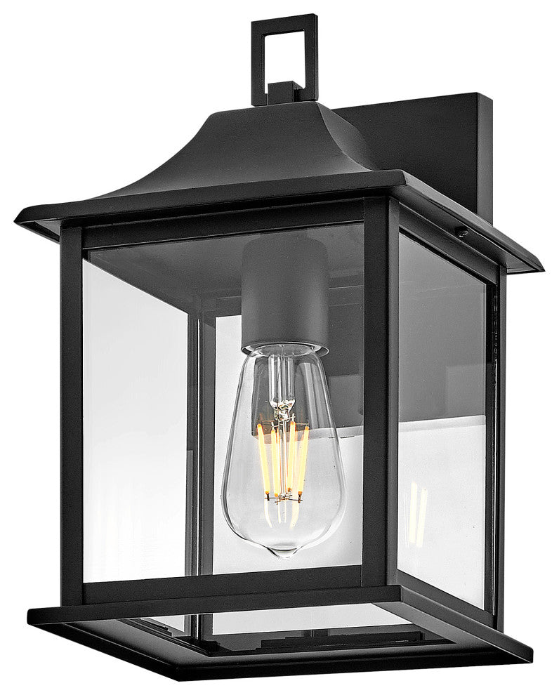 Lark Nolan Small Wall Mount Lantern, Black
