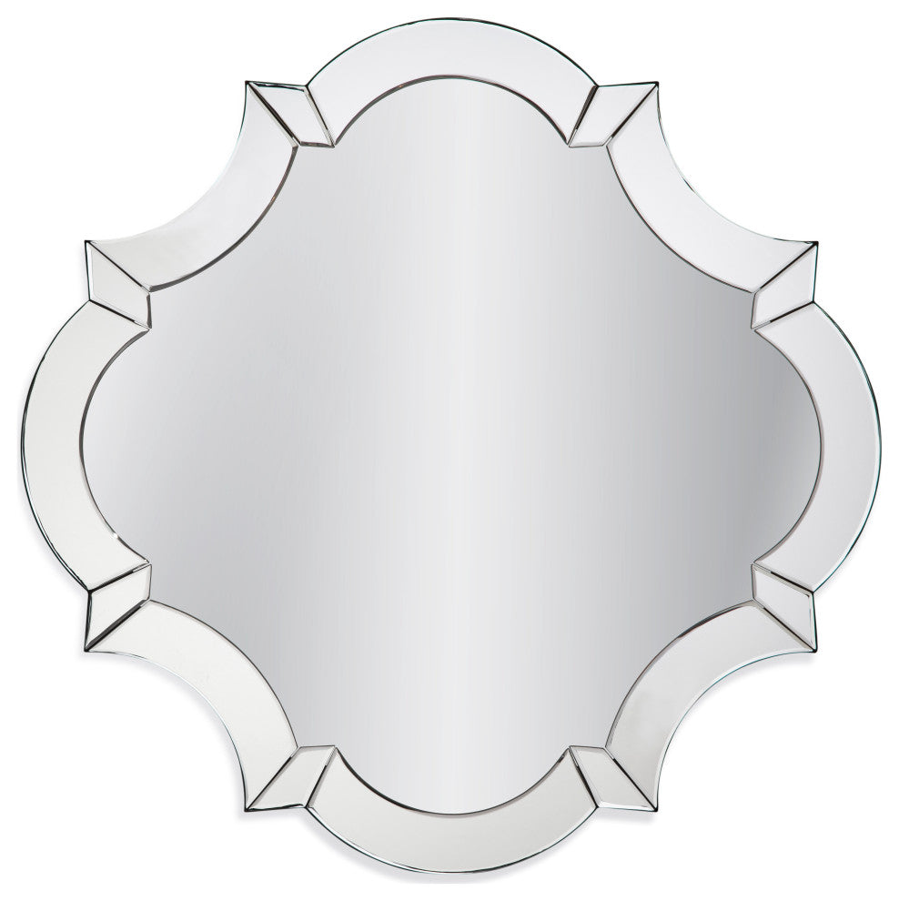 Quatrefoil Clear Mirror 32x32