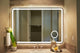Electric LED Mirror, Rounded Edges, Magnifying Cosmetic Light, 48"x32"