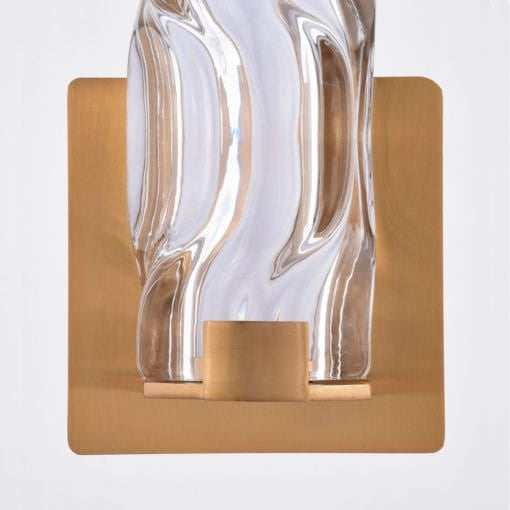 Marseille 13 in. H LED Wall Light Natural Brass