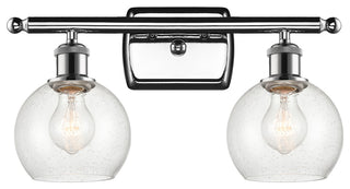 Innovations 516-2W-PC-G124-6 2 Light Bath Vanity Light, Polished Chrome