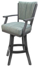 Classic Counter Bar Stools 26" 30" Extra Tall 34", Watusi Aquatint - Grey, 34"