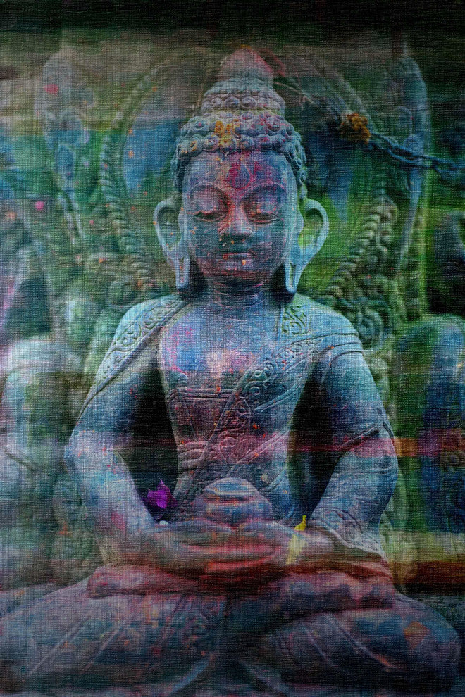 "Haldia" UV Ink Print on Brushed  Aluminum, 30"x45"