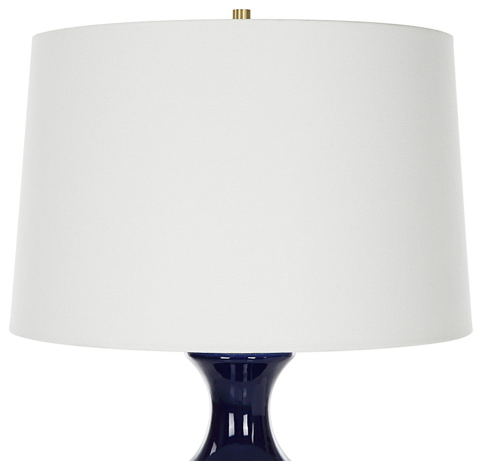 Uttermost 30196 Coil Sculpted Blue Table Lamp
