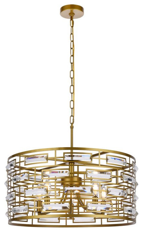 Kenny 24" Pendant, Brass