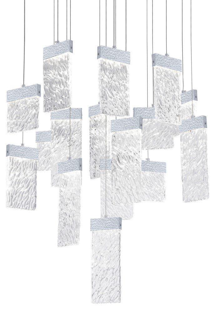 Carolina LED Chandelier With Pewter Finish