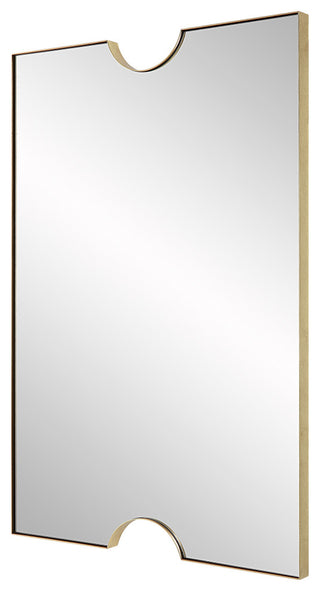 Ticket Gold Vanity Mirror