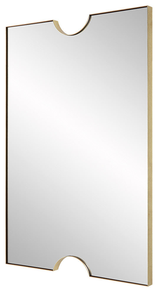 Ticket Gold Vanity Mirror