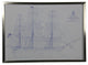 Constitution Ship Blueprint, Silver Shadowbox