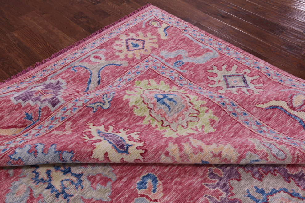 Handmade Turkish Oushak Wool Rug 9' 3" X 12' 0" - Q16088
