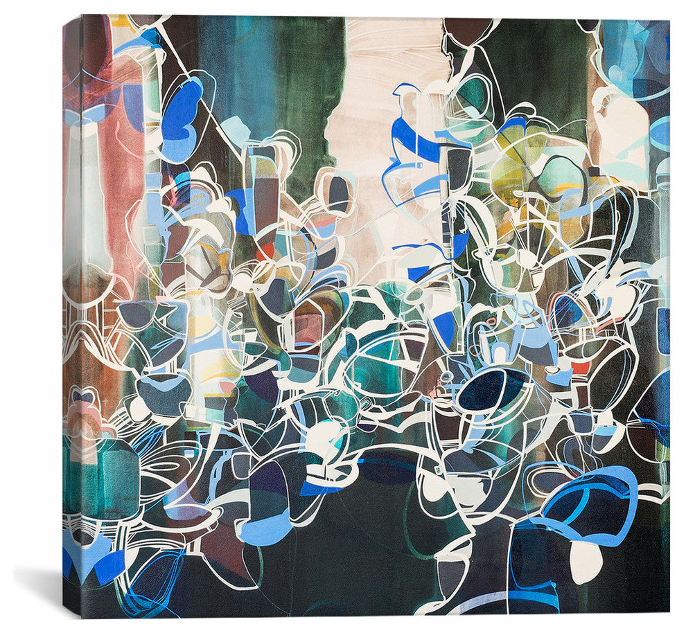 "Untitled, Blue" by Rebecca Moy, 18"x18"