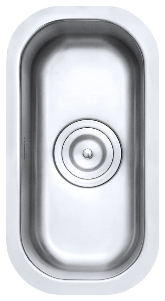 Ruvati RVM4119 Undermount 16 Gauge Stainless Steel 9" Narrow Bar Prep Sink