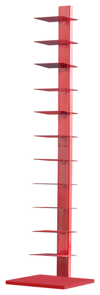 Shelly Spine Tower Shelf, Valiant Poppy