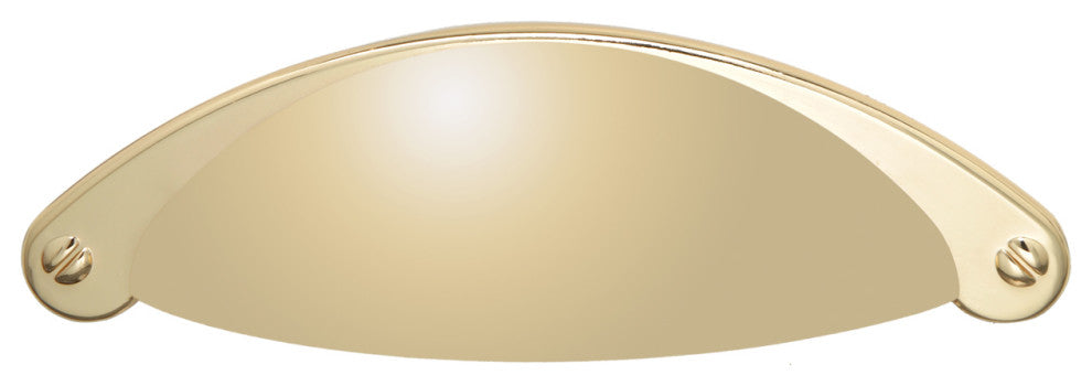 Utopia Alley Elgin Pull Handle, 2.5" Center to Center, Polished Gold, 10 Pack