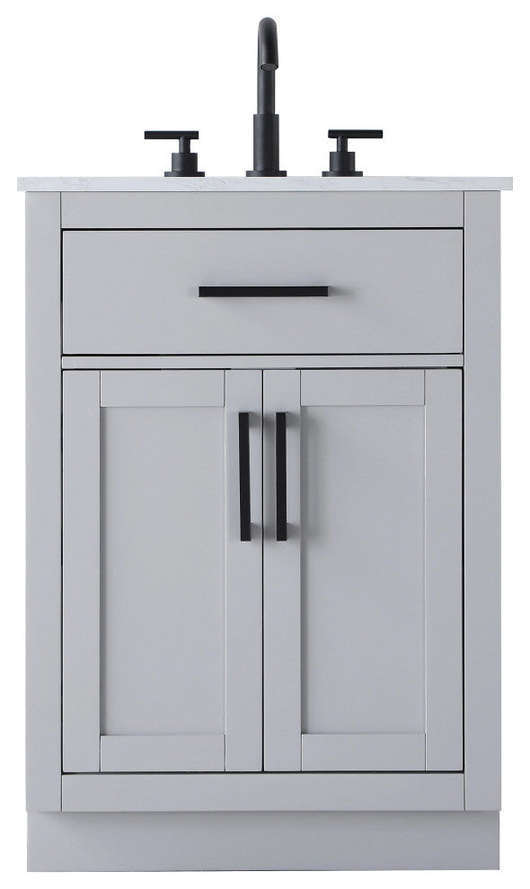 Home Living 24" Single Bathroom Vanity, Grey