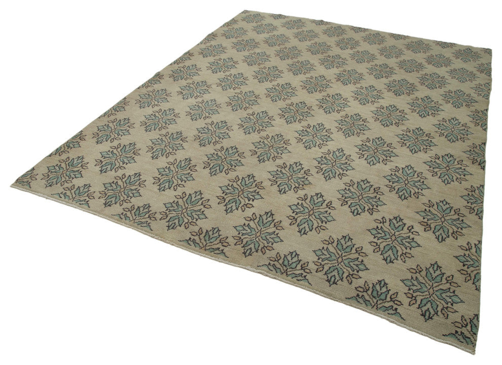 Rug N Carpet - Handwoven Oriental 7' 0'' x 9' 4'' Unique Vintage Rug