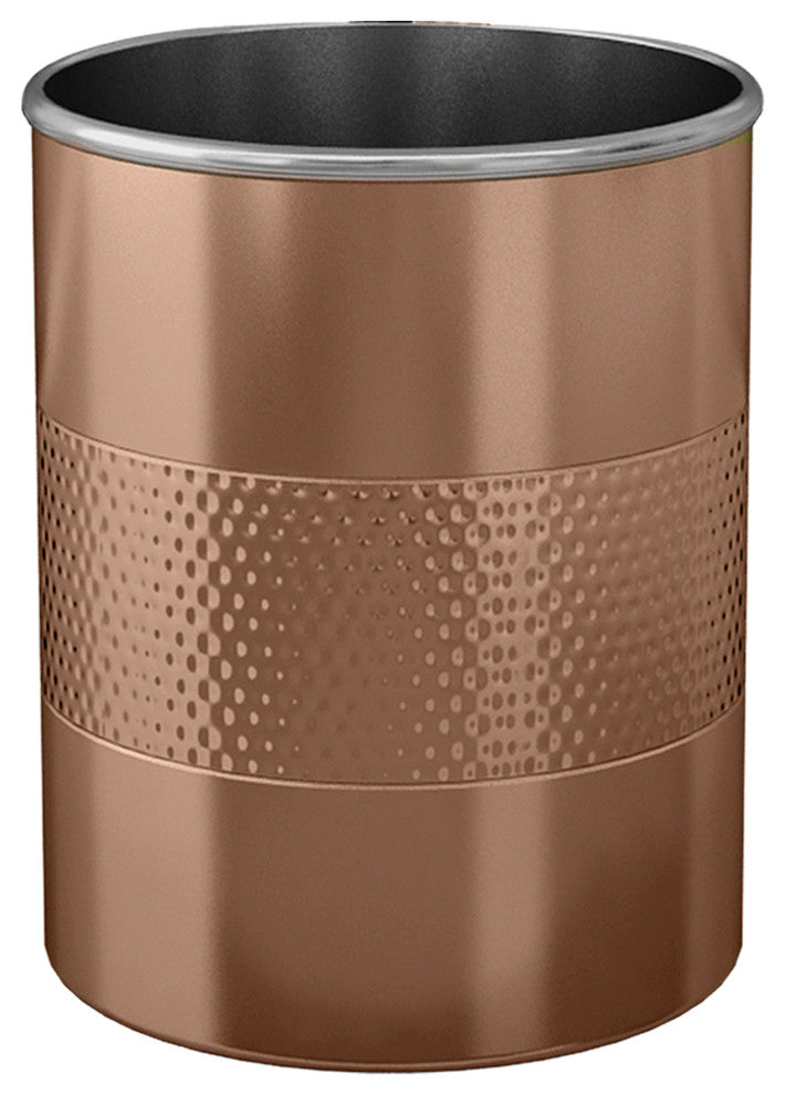nu steel Hammered Utensil Holder, Copper