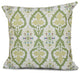 Bombay, Geometric Print Pillow, Green, 18"x18"